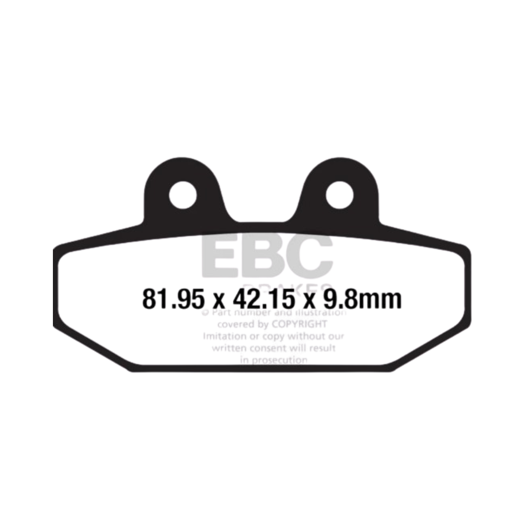 FA710HH ಸಂಪೂರ್ಣವಾಗಿ ಸಿಂಟರ್ ಮಾಡಿದ ಬ್ರೇಕ್ ಪ್ಯಾಡ್‌ಗಳು - EBC ಬ್ರೇಕ್‌ಗಳು