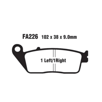 FA226HH ಸಂಪೂರ್ಣವಾಗಿ ಸಿಂಟರ್ಡ್ ಬ್ರೇಕ್ ಪ್ಯಾಡ್‌ಗಳು - EBC ಬ್ರೇಕ್‌ಗಳು