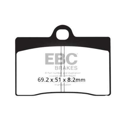 FA095V ಸೆಮಿ-ಸಿಂಟರ್ಡ್ ಬ್ರೇಕ್ ಪ್ಯಾಡ್‌ಗಳು - EBC (ಮುಂಭಾಗ)