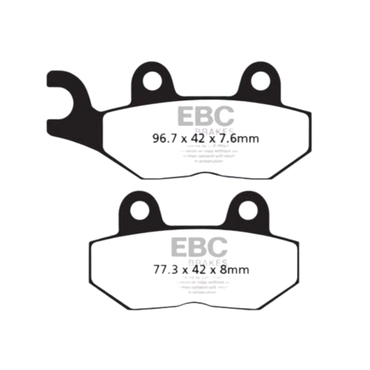 ब्रेक - पूरी तरह से सिंटर्ड - ईबीसी (रियर) -FA214HH