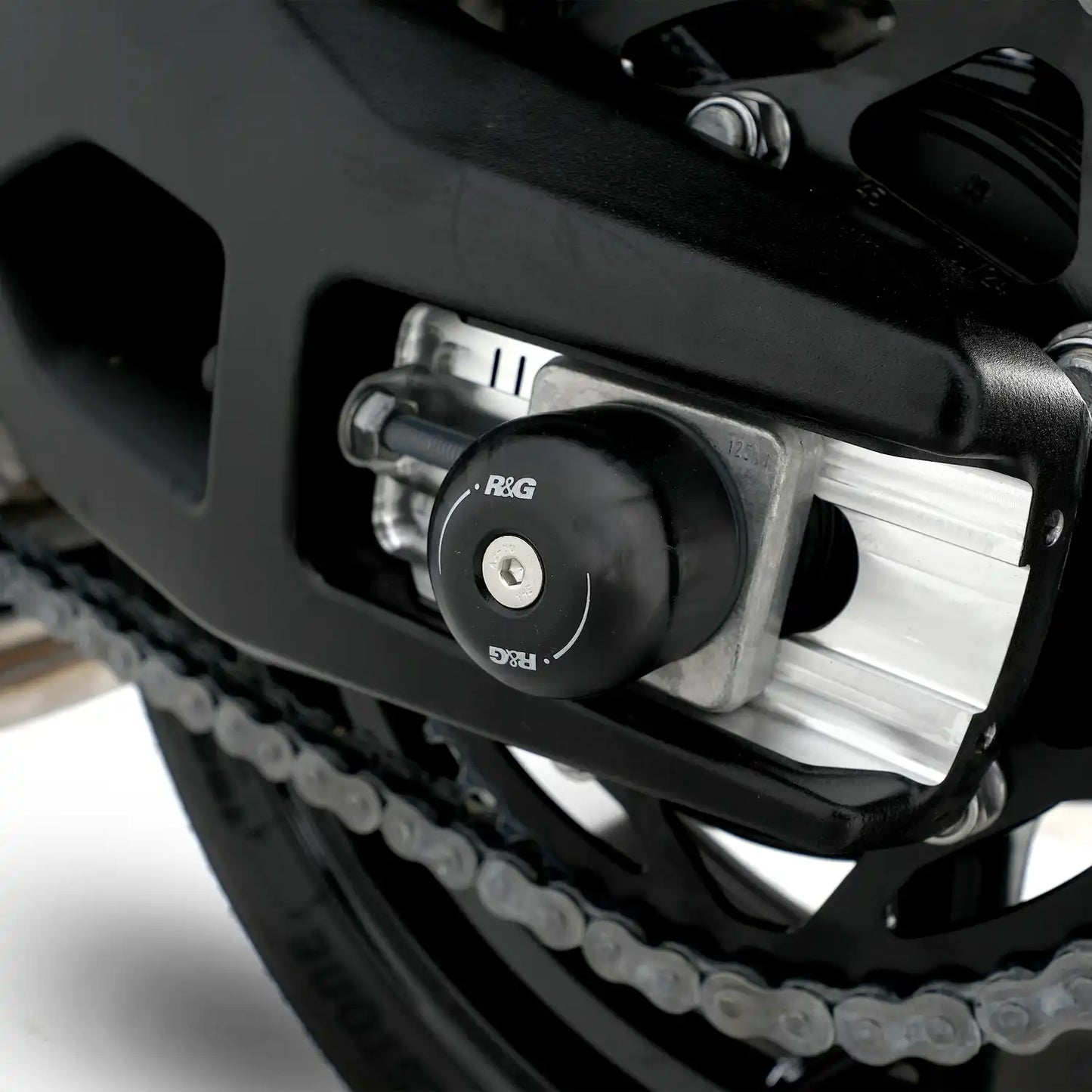 रियर फोर्क बॉबिन (स्विंगआर्म प्रोटेक्टर) -आर एंड जी