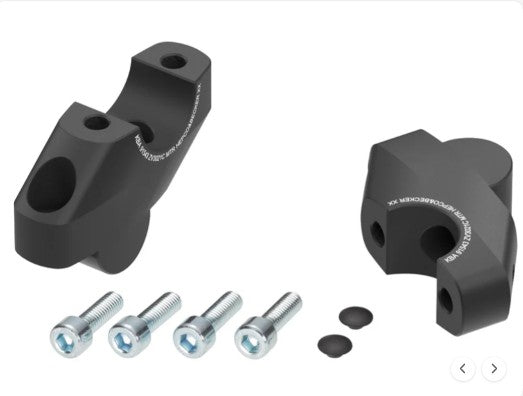 Handlebar Risers 30mm UP & 21mm PULL (4245-ZV3021C) For Honda CMX500 Rebel -Hepco & Becker