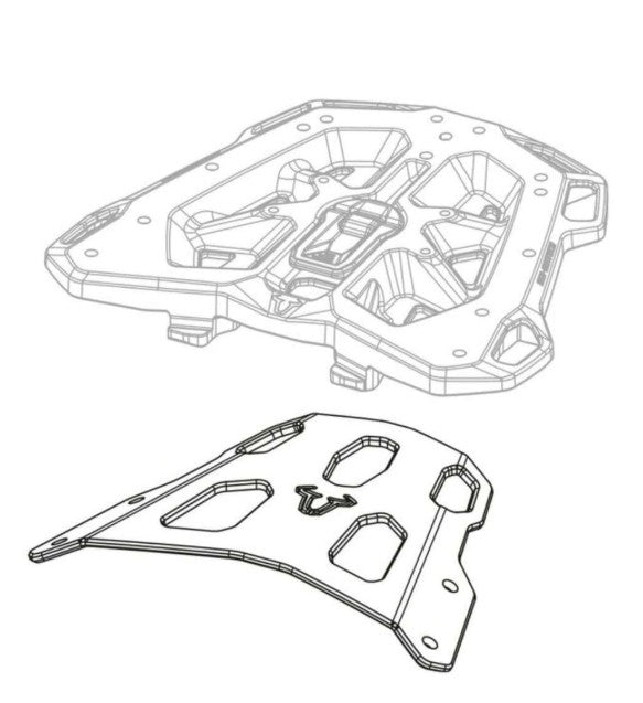 Top Rack Street Luggage For Suzuki GSX1300R Hayabusa-SW-Motech