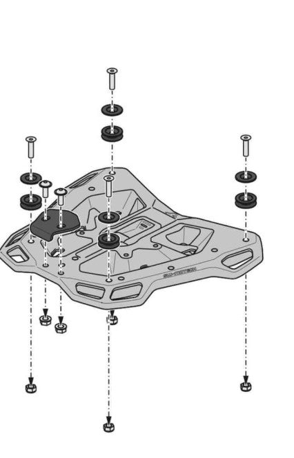 Top Rack Street Luggage For Suzuki GSX1300R Hayabusa-SW-Motech