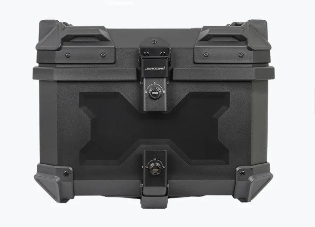 Top Case X45L Economy Black With Backrest Pad-Jb Racing