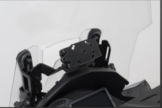 GPS mount for cockpit. Black. Kawasaki Versys 1000 (18-) / 1100 (24-).