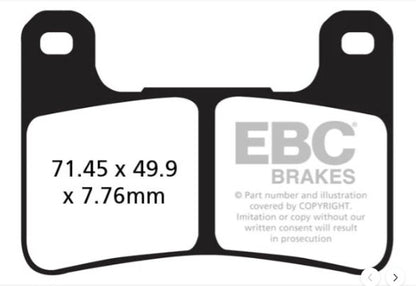 Fully Sintered Front Brake Pads - EBC Brakes