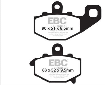 FA192V ಸೆಮಿ ಸಿಂಟರ್ಡ್ ಬ್ರೇಕ್ ಪ್ಯಾಡ್‌ಗಳು - EBC