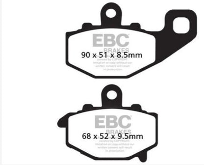 FA192V ಸೆಮಿ ಸಿಂಟರ್ಡ್ ಬ್ರೇಕ್ ಪ್ಯಾಡ್‌ಗಳು - EBC