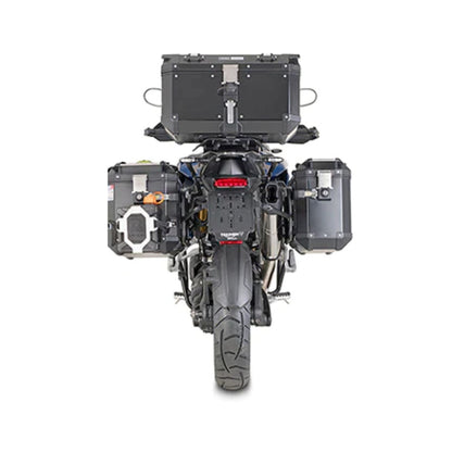 ट्रायम्फ टाइगर 1200 GT के लिए मोनोकी कैम-साइड ट्रेकर आउटबैक साइड रैक के लिए विशिष्ट पैनियर होल्डर - Givi