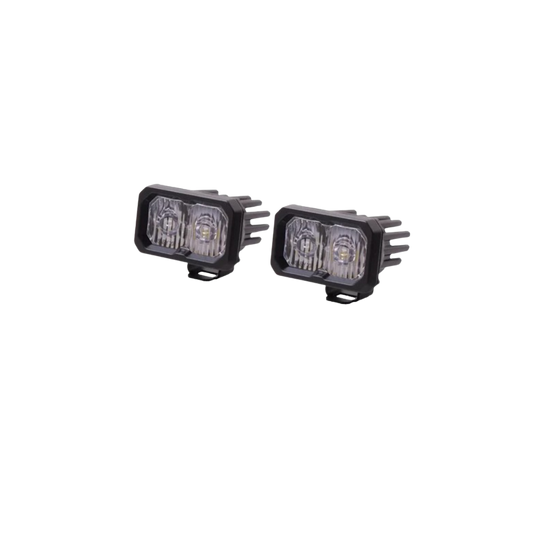 White Pro Backlit Led Stage Series C2 Pod (pair) Light - Diode Dynamics