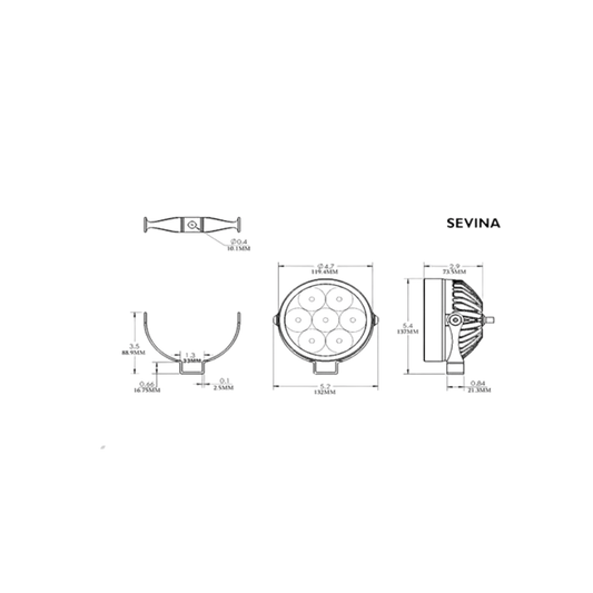 Clearwater Lights Auxiliary LED 10000LU -Super Sevina (Single)