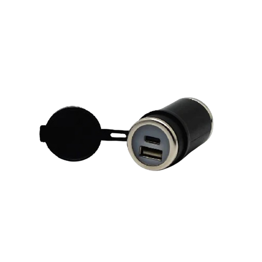 DIN (Hella) to 36W PD USB-C + QC 3.0 (STRAIGHT) - Cliff Top