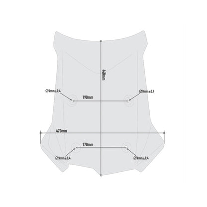 BMW F750/850GS ಗಾಗಿ ನಿರ್ದಿಷ್ಟ ವಿಂಡ್‌ಸ್ಕ್ರೀನ್ - ಗಿವಿ