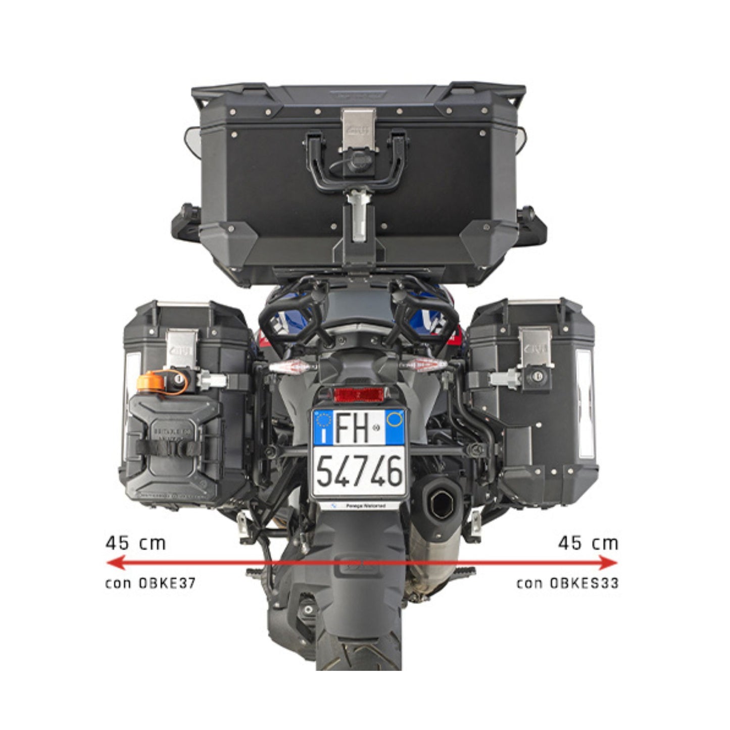 बीएमडब्ल्यू R1300GS के लिए मोनोकी साइड रैक