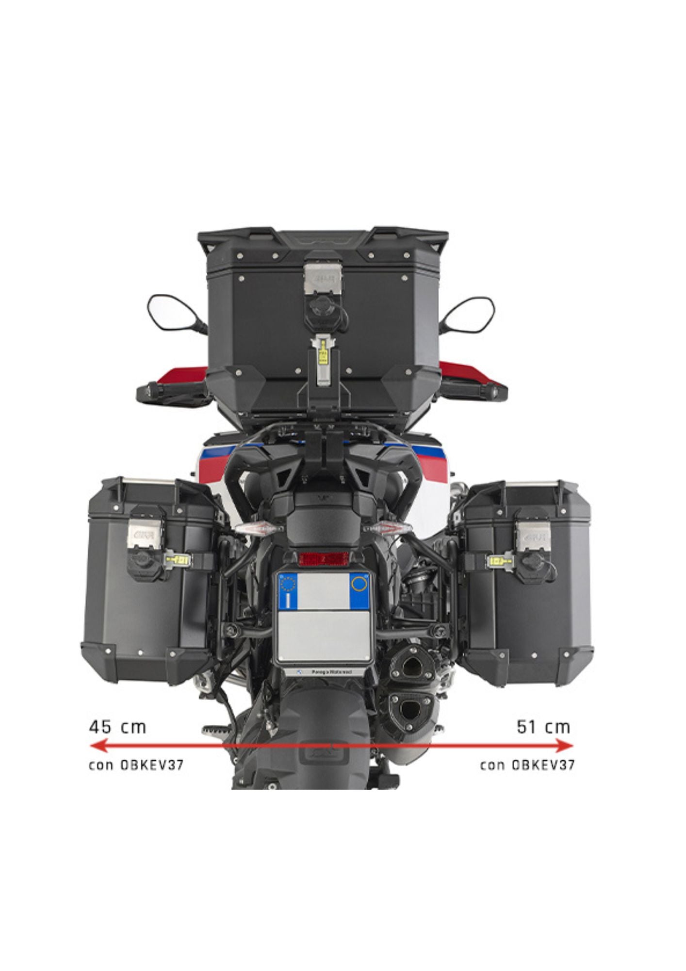 BMW R1300GSA के लिए साइड रैक -Givi