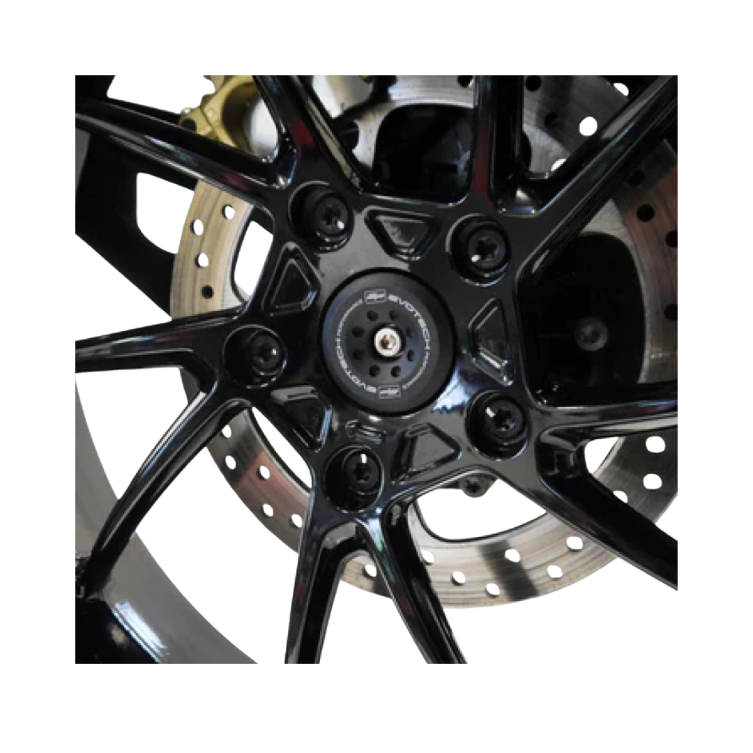 Triple Black Rear Spindle Bobbins For BMW R1300GS-Evotech Performance