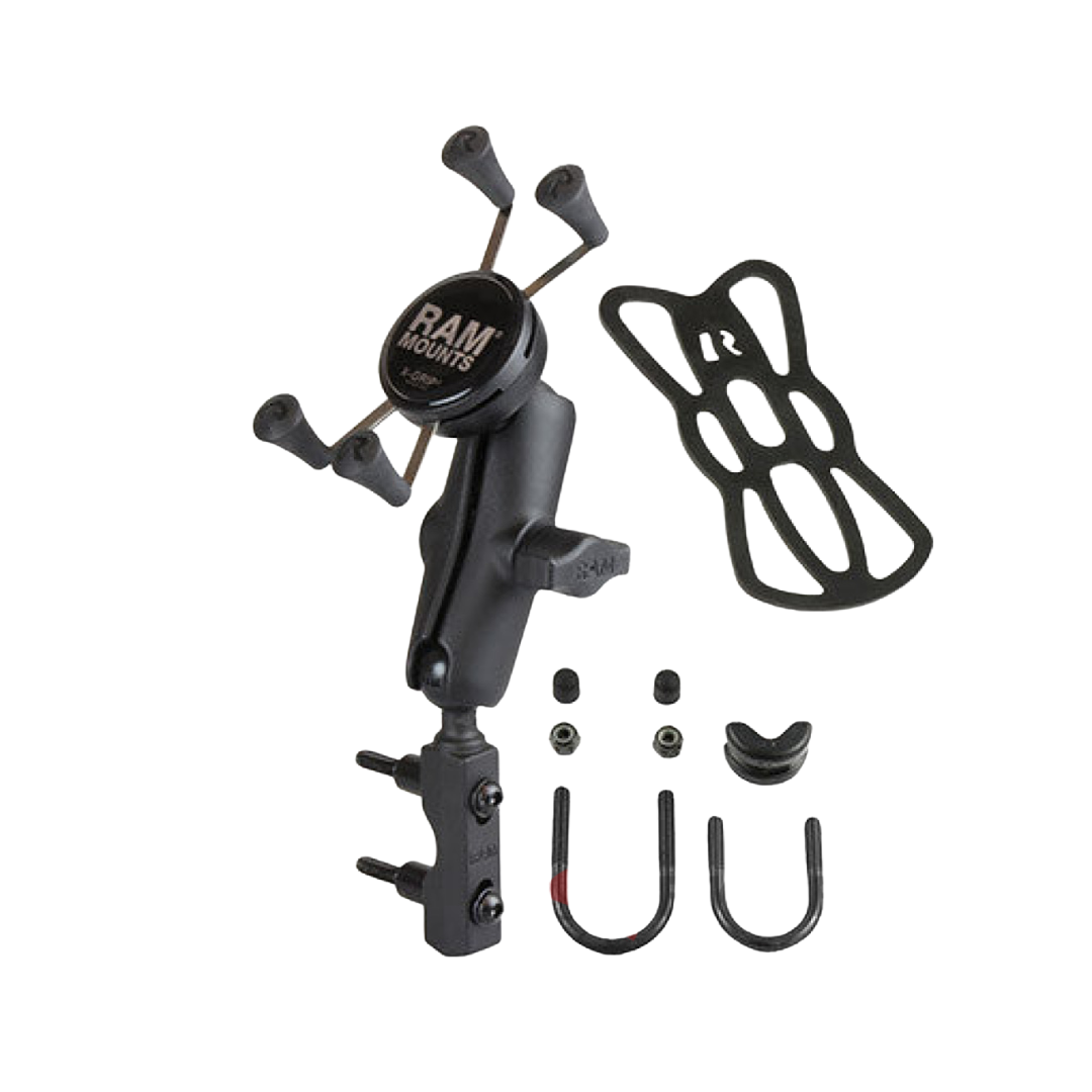 RAM® ಮೌಂಟ್‌ಗಳು - ಮೋಟಾರ್‌ಸೈಕಲ್ ಬ್ರೇಕ್/ಕ್ಲಚ್ ರಿಸರ್ವಾಯರ್ ಬೇಸ್‌ನೊಂದಿಗೆ X-Grip® ದೊಡ್ಡ ಫೋನ್ ಮೌಂಟ್