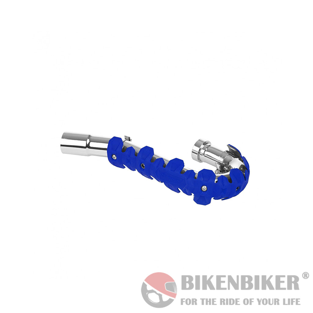 Armadillo Header Pipe Protector - Polisport Blue Exhaust Cover