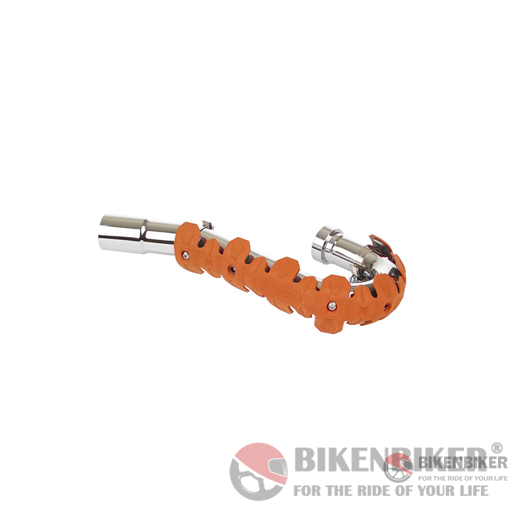 Armadillo Header Pipe Protector - Polisport Orange Exhaust Cover