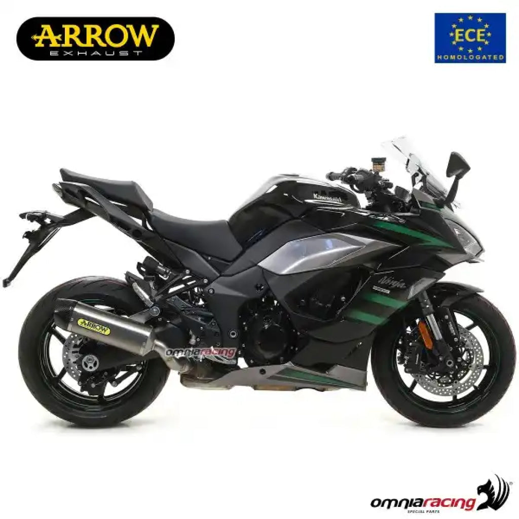 Arrow Indy-Race Titanium Silencer With Carby End Cap Kawasaki Ninja 1000Sx 2023 Silencer