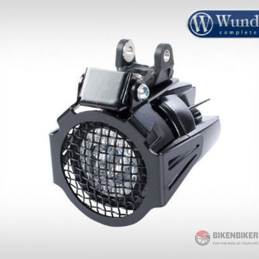 Auxiliary Light Protection Grill - Black - Bike 'N' Biker