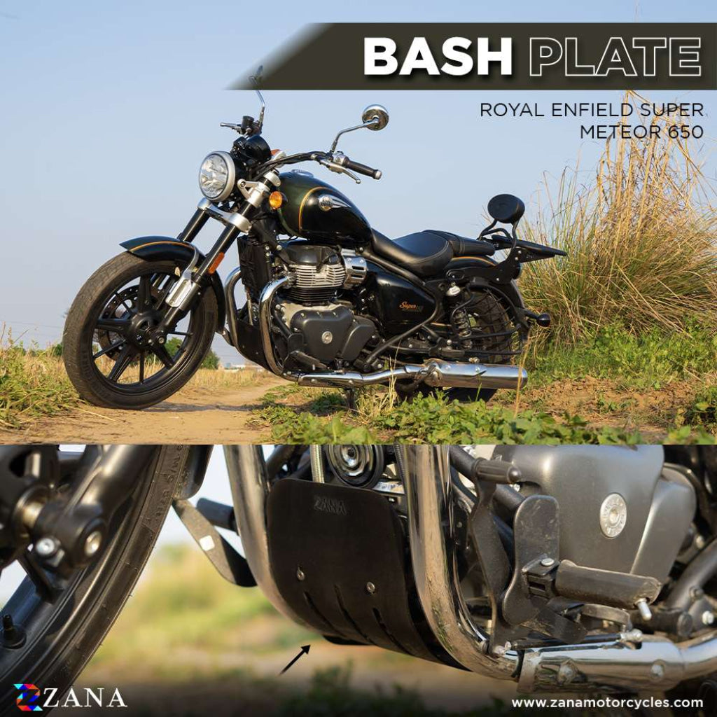 Bash Plate For Super Meteor 650 2023+ - Zana Bash Plate
