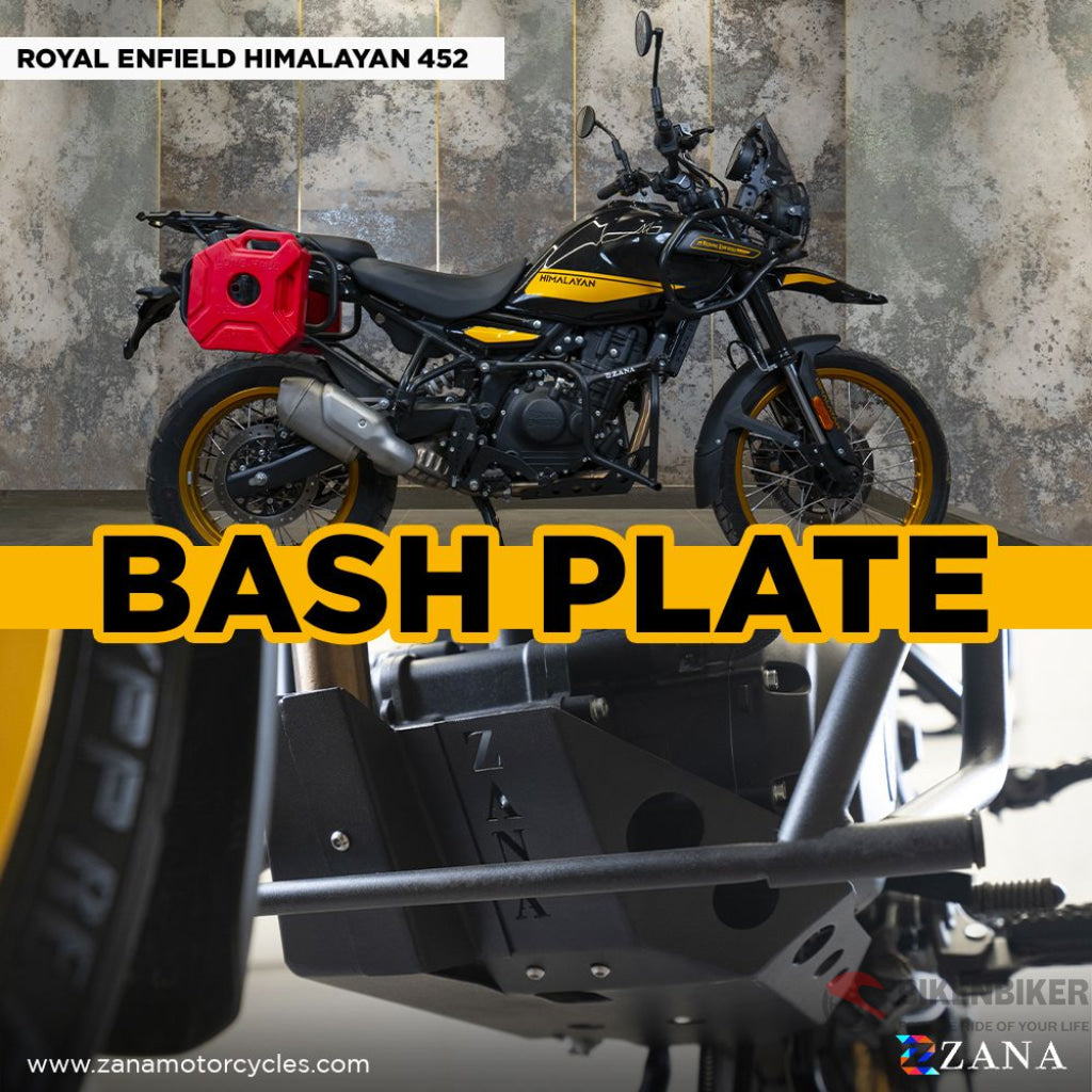 Bash Plate Ms Black For Himalayan 452 Zi-8442 Radiator Guard