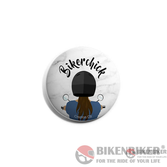 Bikerchick - Badge | Raw Badges