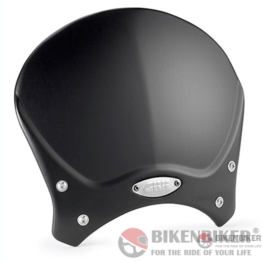 Black Anodized Aluminium Universal Screen - Givi Windscreen