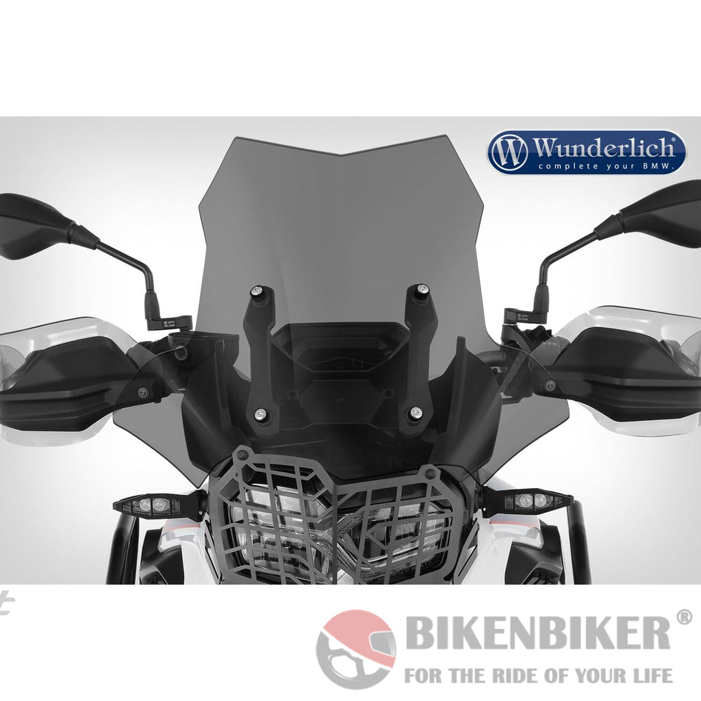 Bmw F 850 Gs Ergonomics - ’Extreme’ Windscreen Wunderlich Smoked Grey Windscreen