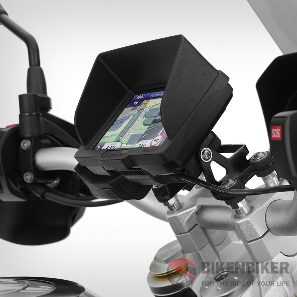 Bmw F Series Ergonomics - Handlebar Risers Wunderlich With Sat Nav Handlebars Accessories