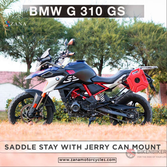 Bmw G 310Gs Saddle Stay Black W/ Jerry Can Mount - Zana Saddle Stay