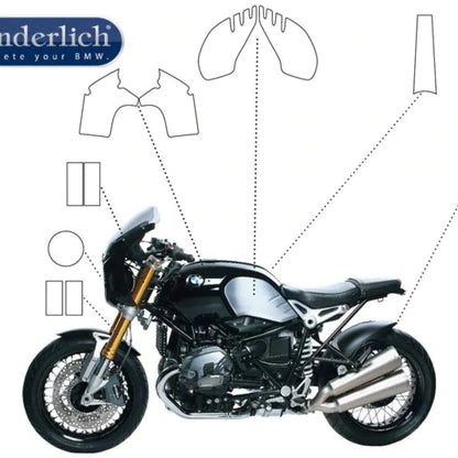 Bmw R Ninet Protection - Tank Set Wunderlich Pad