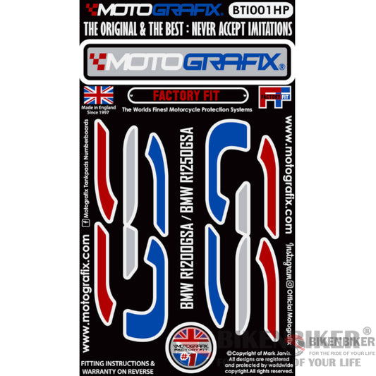 Bmw R1200Gsa R1250Gsa 2014 - 2021 Gs Logo Infills Motografix 3D Gel Decals Bti001Hp - Motografix