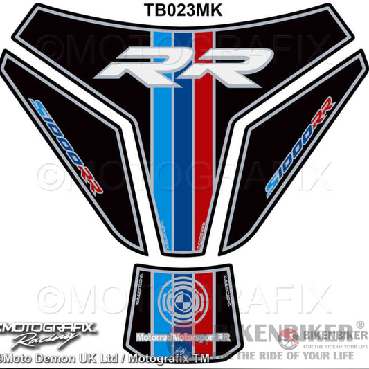 Bmw S1000Rr 2015 2016 Black M Sport Edition Motorcycle Tank Pad Protector 3D Gel Tb023Mk-Motografix