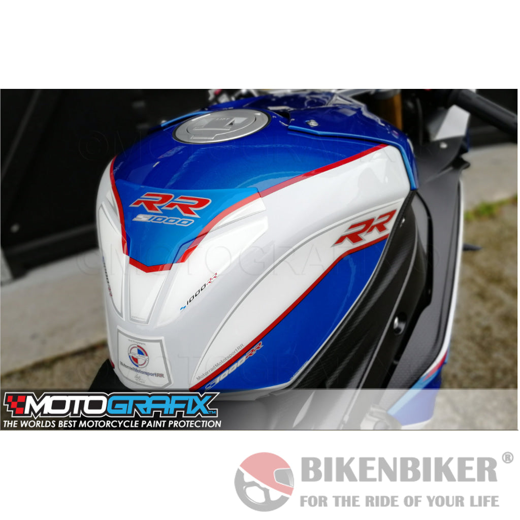 Bmw S1000Rr 2017 2018 Motorsport Motorcycle Tank Pad Protector 3D Gel Tb030Ms-Motografix Tank Pad
