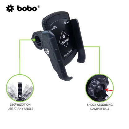 Bobo Bm4 Jaw-Grip Phone Holder Mount(Black) Mounts
