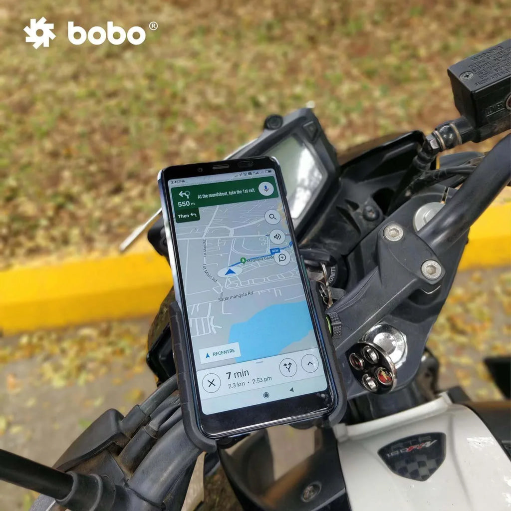 Bobo Bm4 Pro Jaw-Grip Phone Holder (Black) Mounts