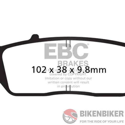 Brake - Fully Sintered Ebc (Front) Fa196Hh Pads