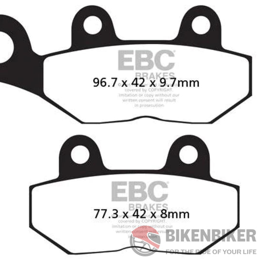 Brakes - Fa214/2Hh Fully Sintered Ebc (Rear) Brake Pads