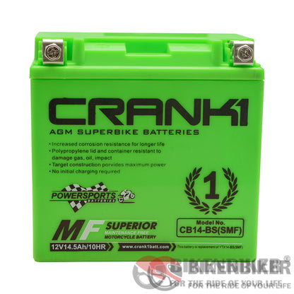 Crank1 Cb14-Bs (Smf) Battery