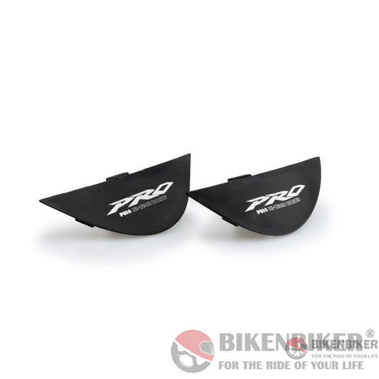Crash Pads Pro Spares For All Motorcycles-Puig Set Caps With Logo ’Pro’. (By Pair Protection