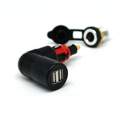 Din/Cigarette (Interchangeable) To Usb Adapter (3.3A) - Cliff Top Power Accessories