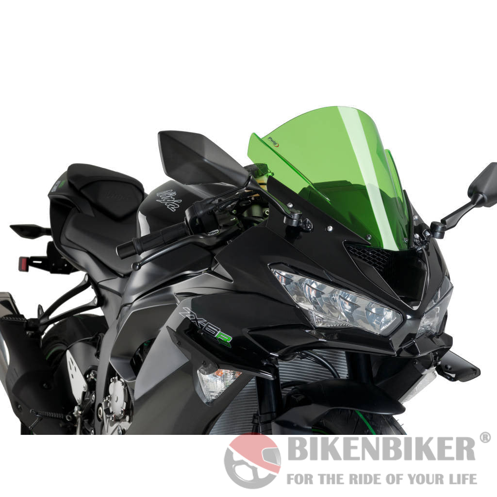 Downforce Sport Spoilers For Kawasaki Zx-6R 636 2019-Puig Black Protection