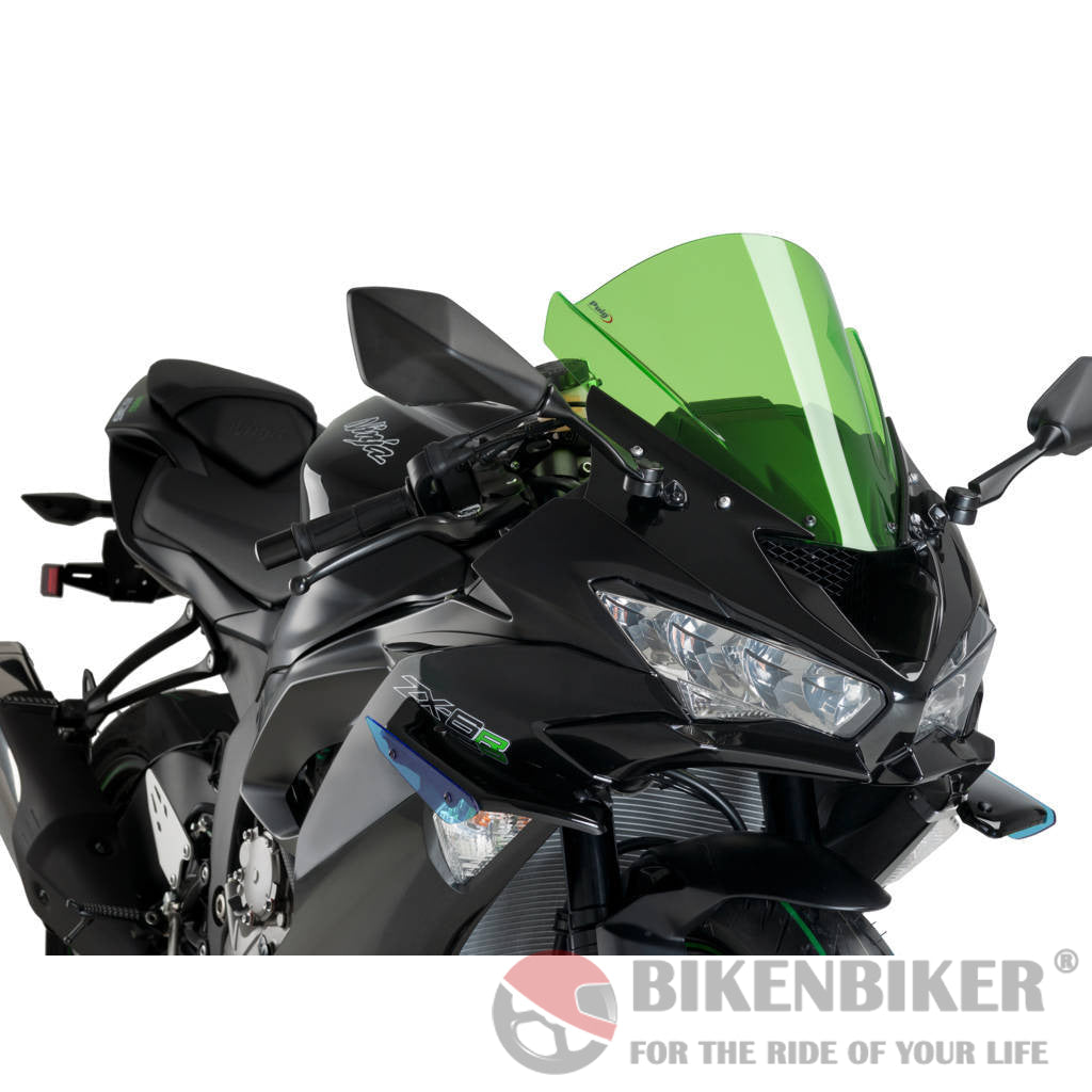 Downforce Sport Spoilers For Kawasaki Zx-6R 636 2019-Puig Blue Protection