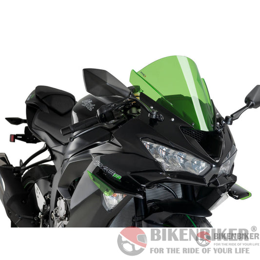 Downforce Sport Spoilers For Kawasaki Zx-6R 636 2019-Puig Green Protection