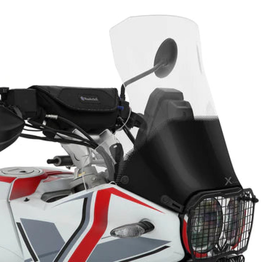 Ducati Desert X Ergonomics - Marathon Windscreen Wunderlich Clear