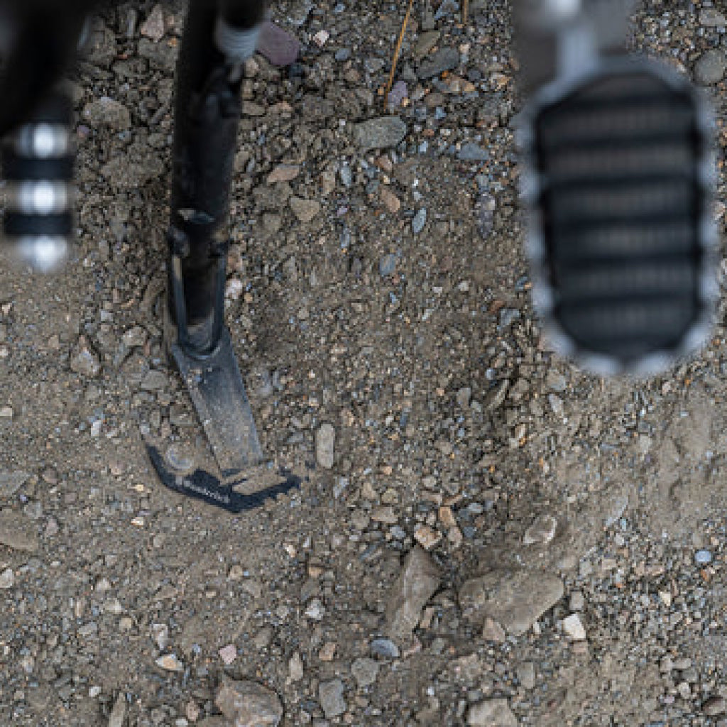 Ducati Desert X Ergonomics - Side Stand Enlargement Wunderlich