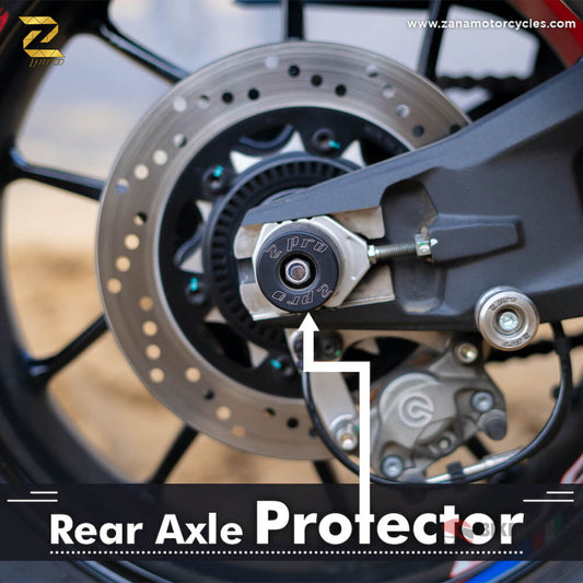 Ducati Monster 950 Protection - Zpro Rear Axle Protectors Zana Rear Swingarm Bobbins